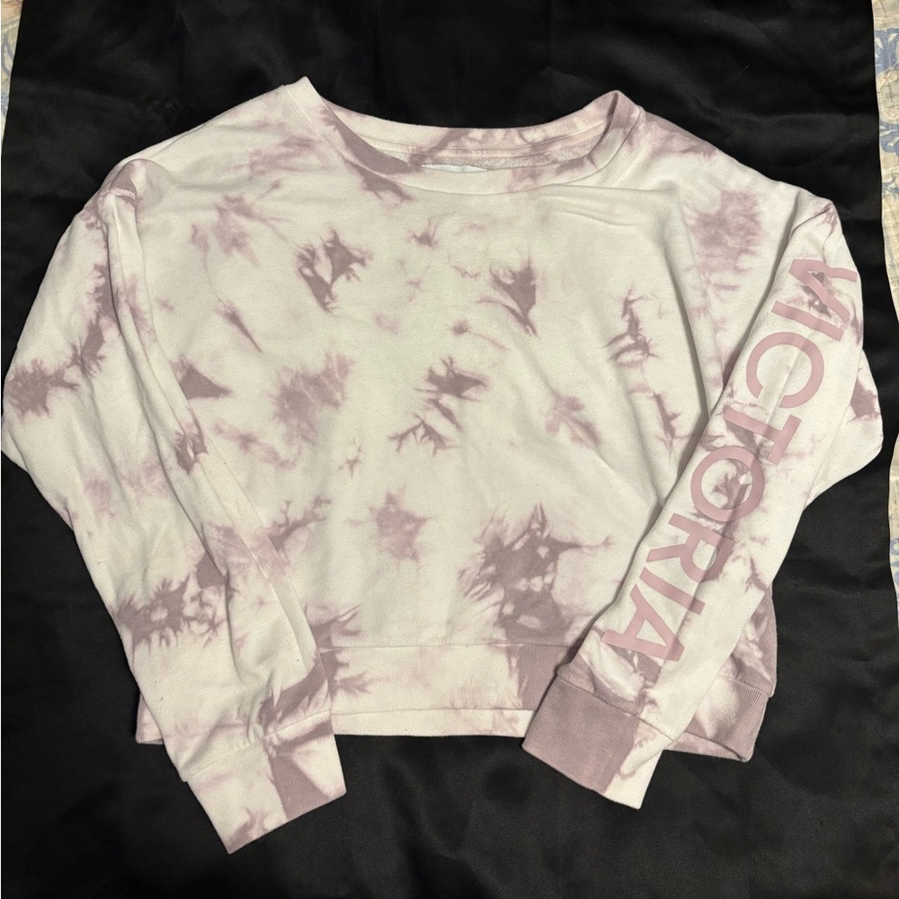Victoria’s Secret Sport tie-dye cropped crewneck
